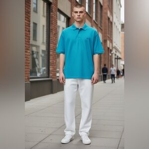 Izod Men's Vibrant Teal Polo Shirt